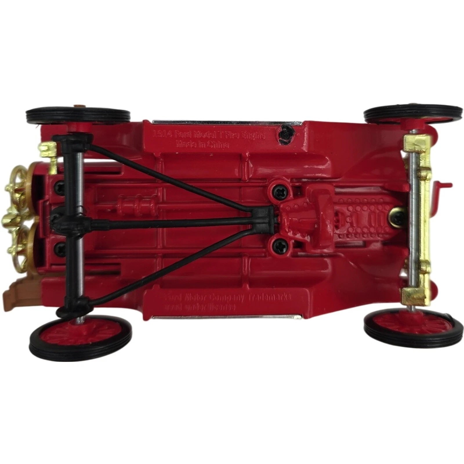 1914 Ford Model T Fire Engine National Motor Car Toy Fire Fighter Die Cast