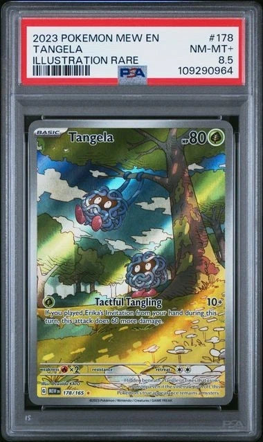 TANGELA 2023 POKEMON SCARLET VIOLET 151 ILLUSTRATION RARE 178/165 PSA 8.5