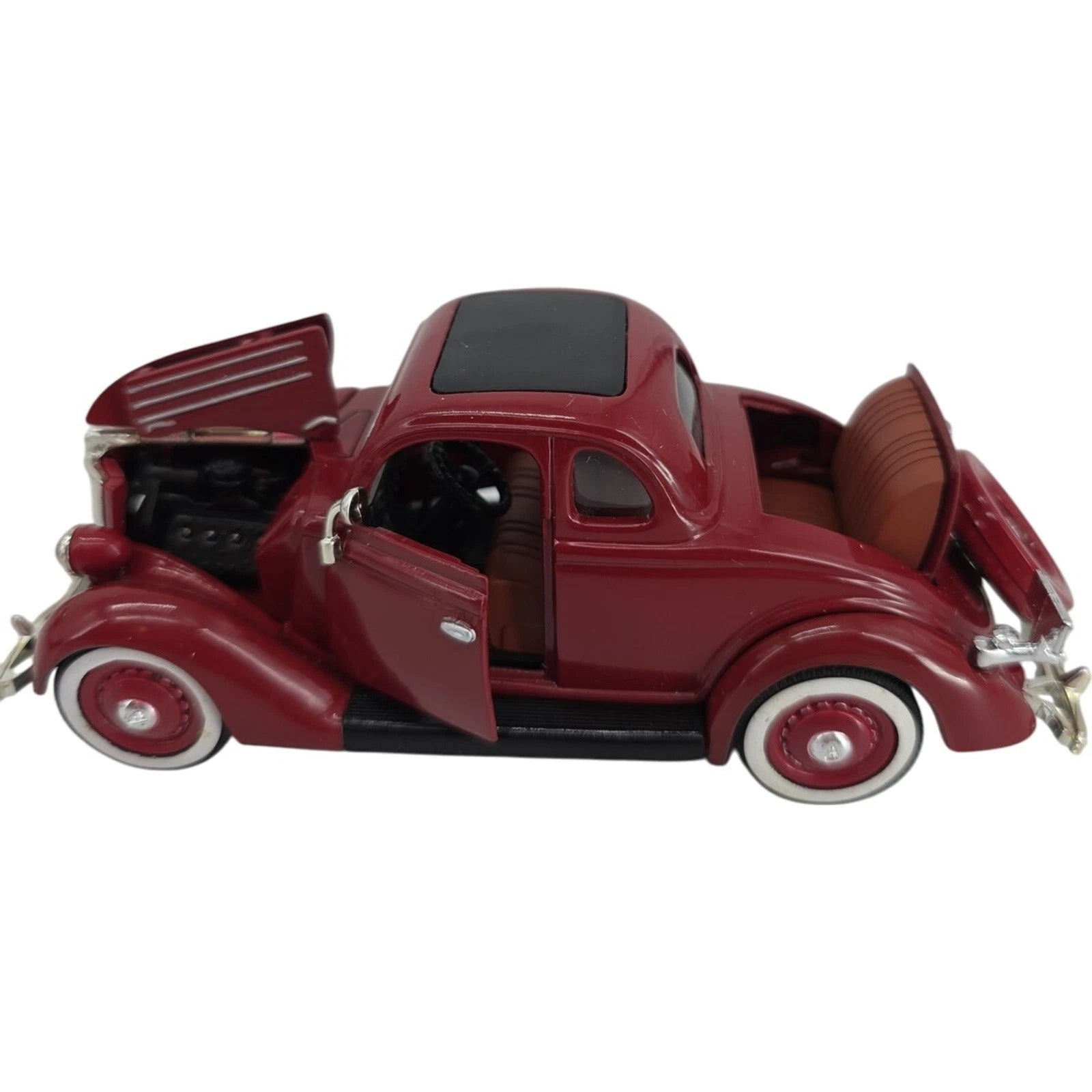 Golden Age of Ford 1936 Model 68 5-Window Coupe Dark Red Collectors Card