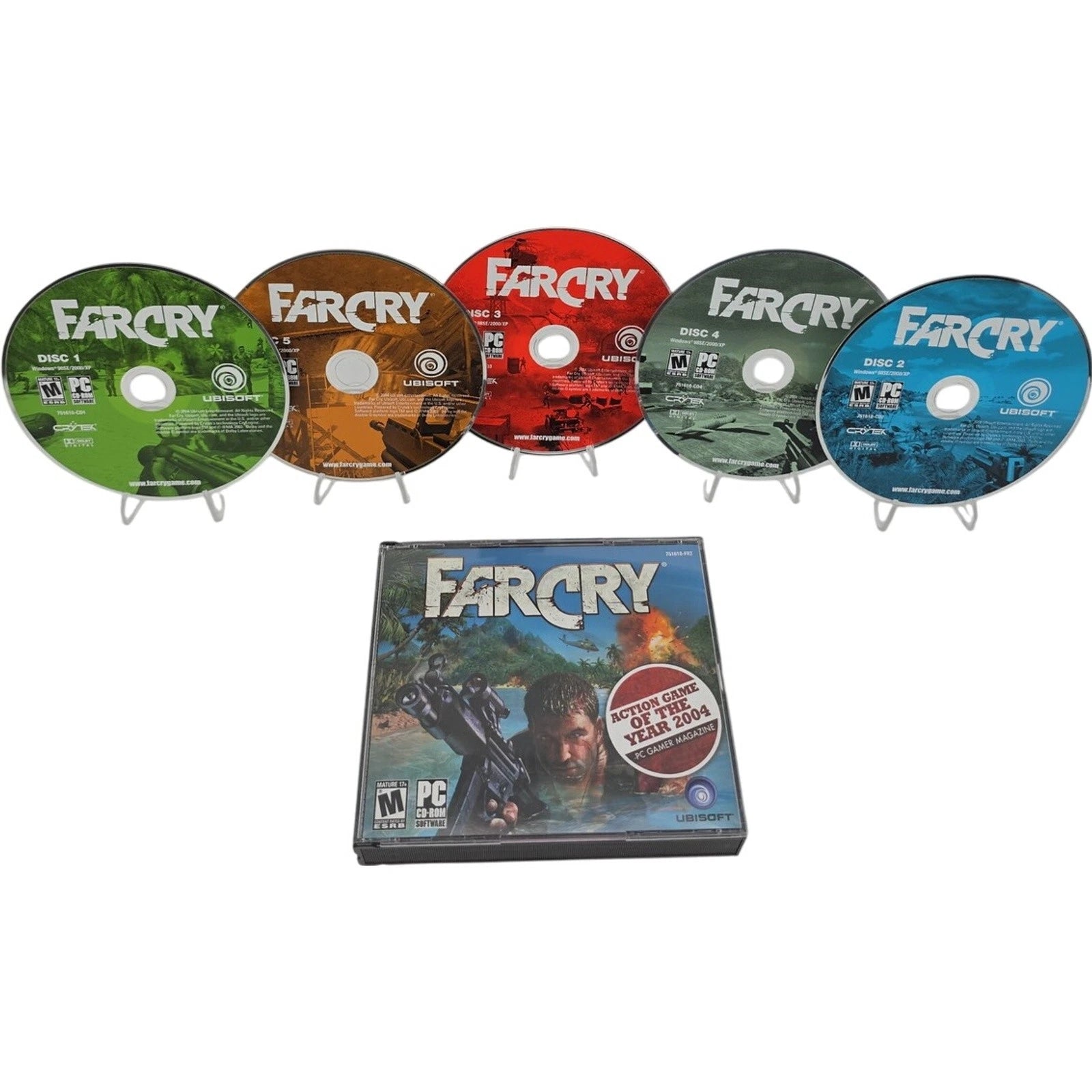 Far Cry PC Game 2004 by Ubisoft 5 Disc Set Complete Tested