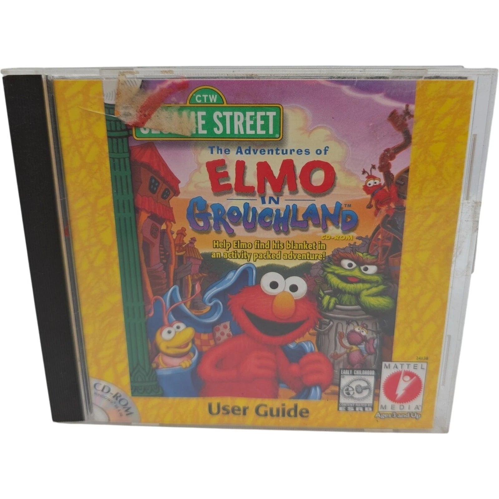 Sesame Street The Adventures of Elmo in Grouchland Mattel PC CD ROM Game 1999