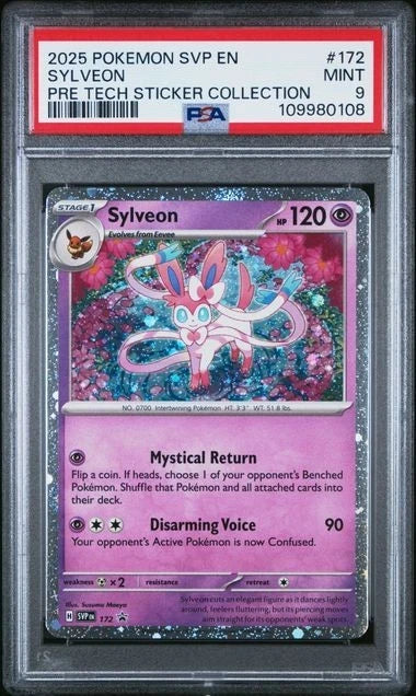 POKEMON SVP EN-SV JOLTEON LEAFEON GLACEON SYLVEON 2025 SVP SET Sequential PSA 9