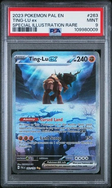 PSA 9 MINT TING-LU EX 263 PALDEA EVOLVED SPECIAL ILLUSTRATION RARE SIR POKEMON