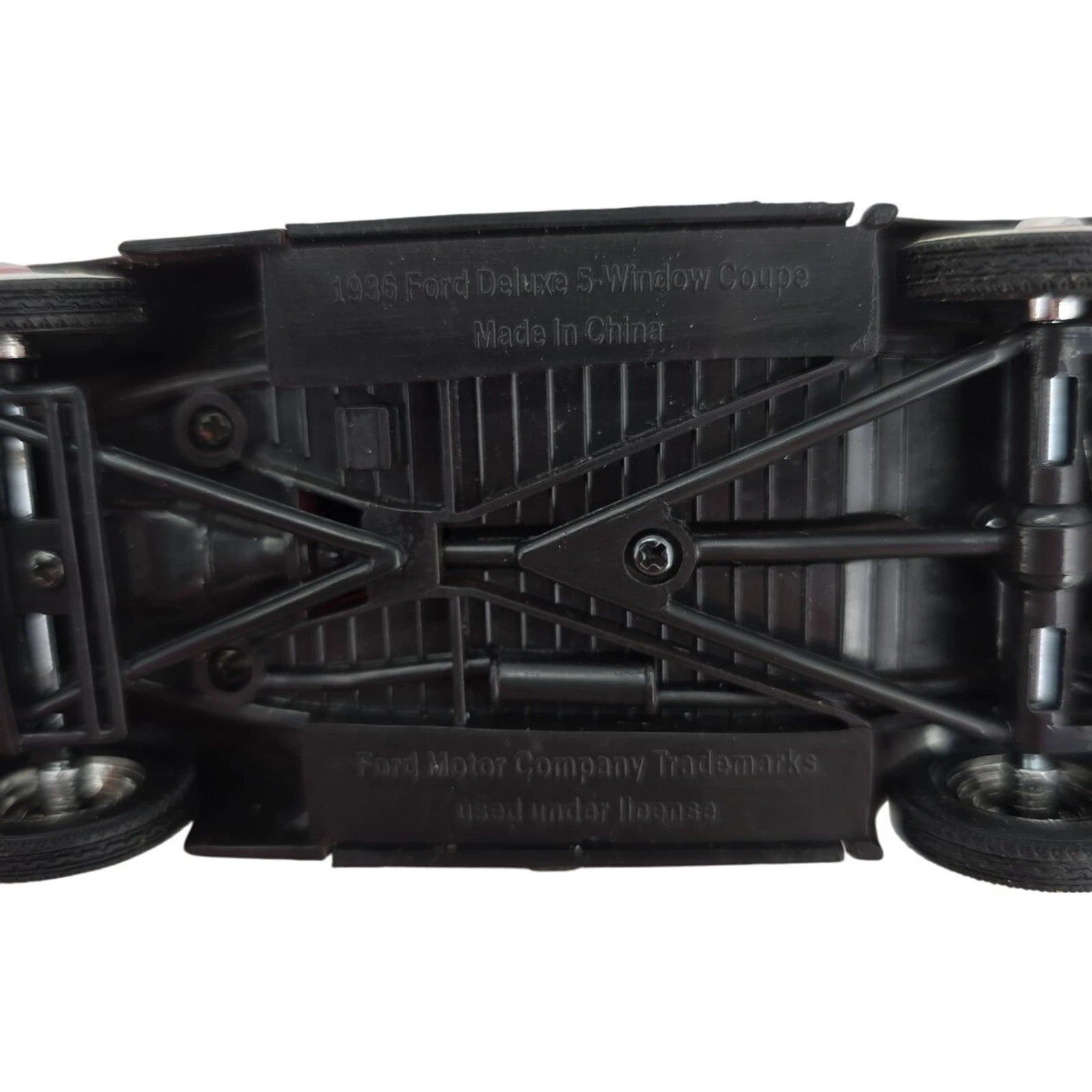 Golden Age of Ford 1936 Model 68 5-Window Coupe Dark Red Collectors Card