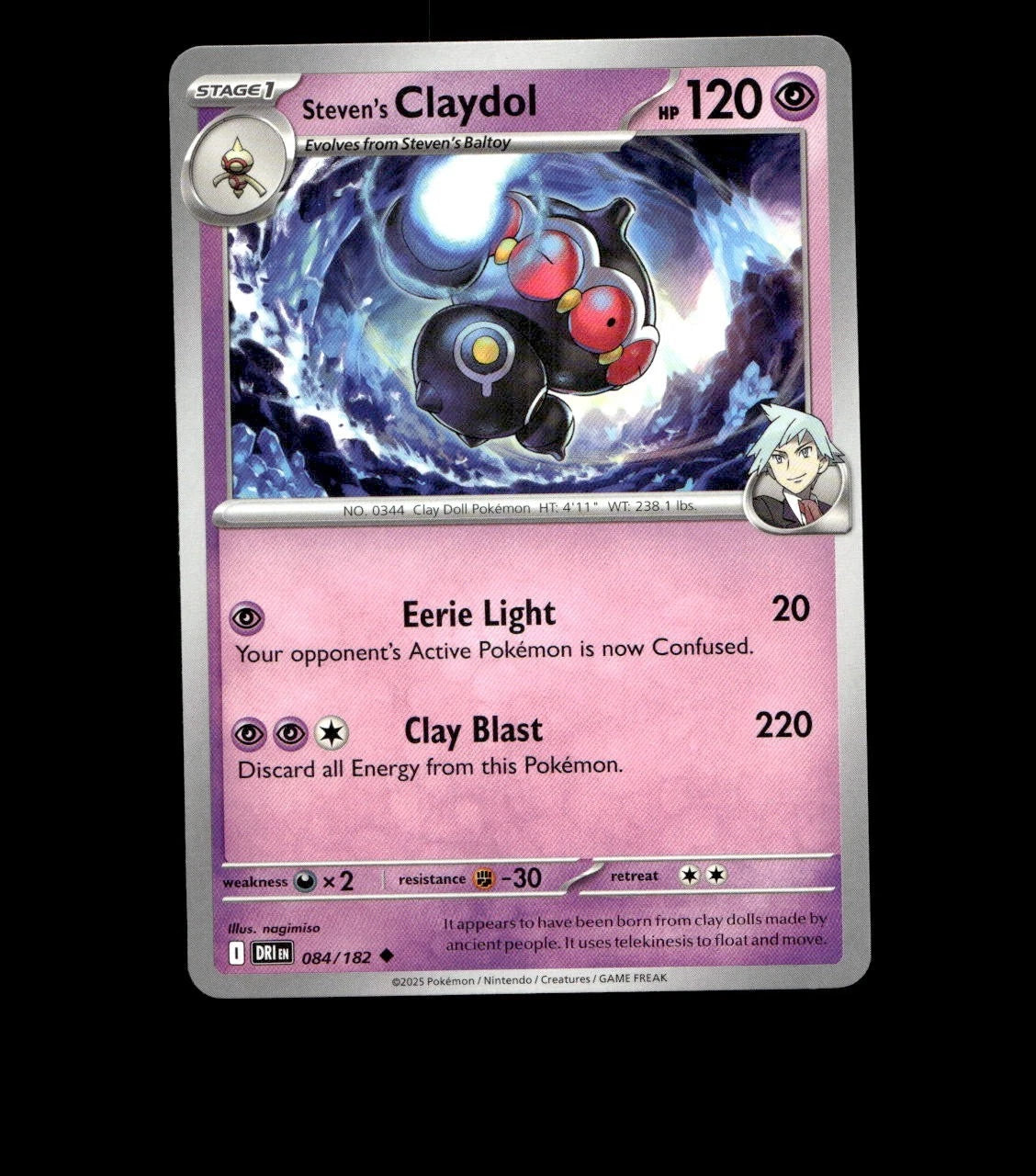 Steven’s Claydol – 084/182 – Destined Rivals – Non Holo Near Mint Pokemon TCG