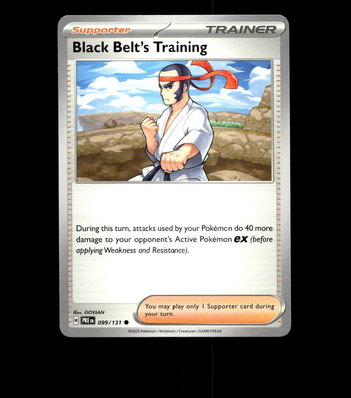 Black Belt's Training - 099/131 - Prismatic Evolutions - Non Holo Near Mint