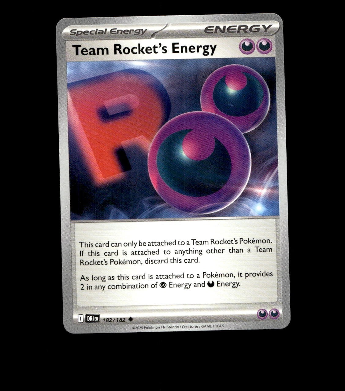 Team Rocket’s Energy – 182/182 – Destined Rivals – Non Holo Near Mint Pokemon