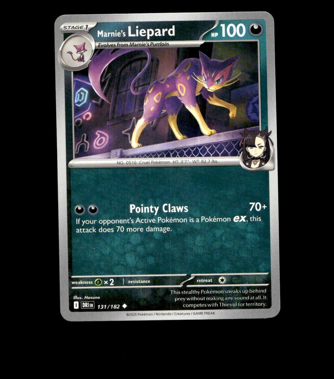 Marnie’s Liepard – 131/182 – Destined Rivals – Non-Holo Near Mint Pokemon TCG