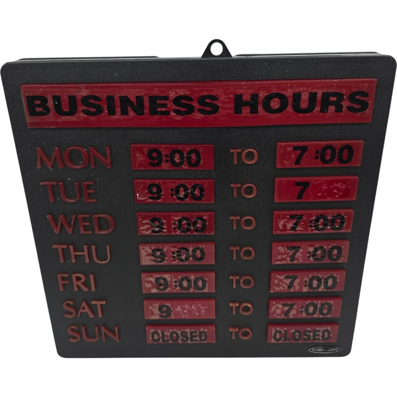 Newon 4484 Lighted Business Hours Sign