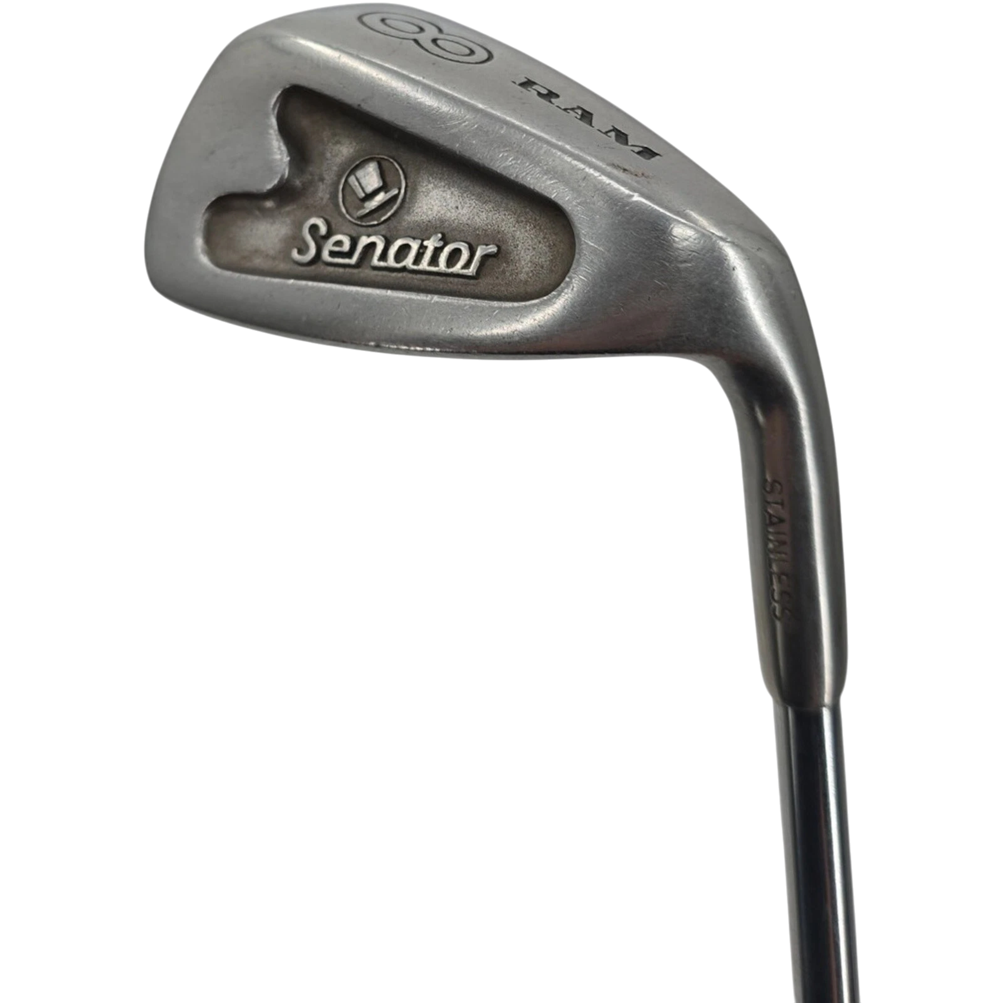 Ram Senator Eight Iron Golf Club RH Mens w/ Steel Shaft & New Kingrasp Grip 37"