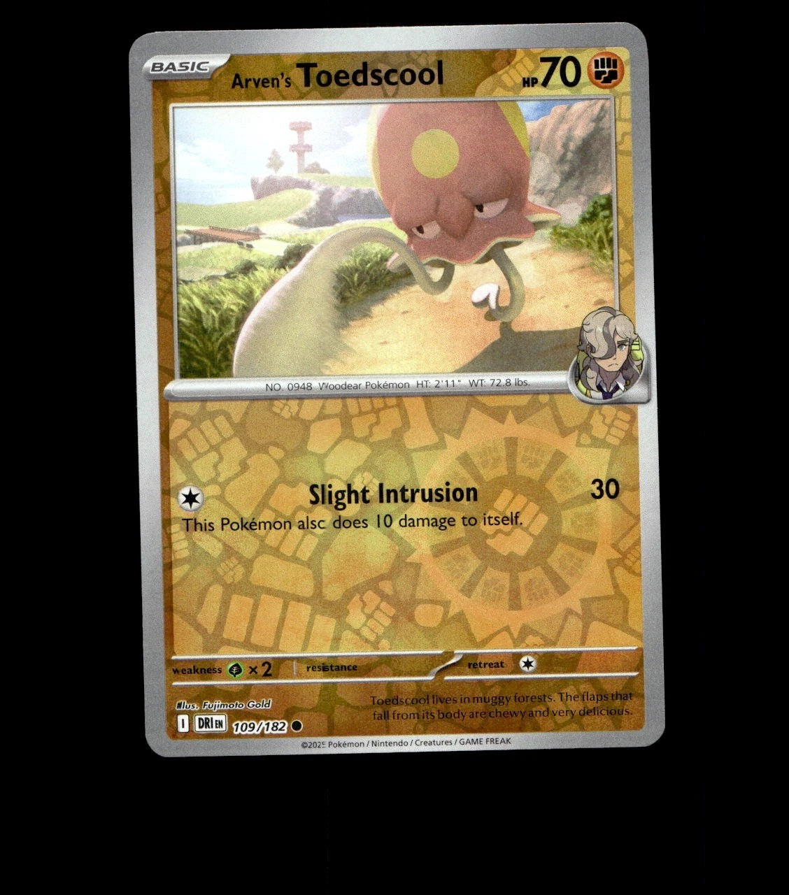 Arven’s Toedscool – 109/182 – Destined Rivals – Reverse Holo Near Mint TCG