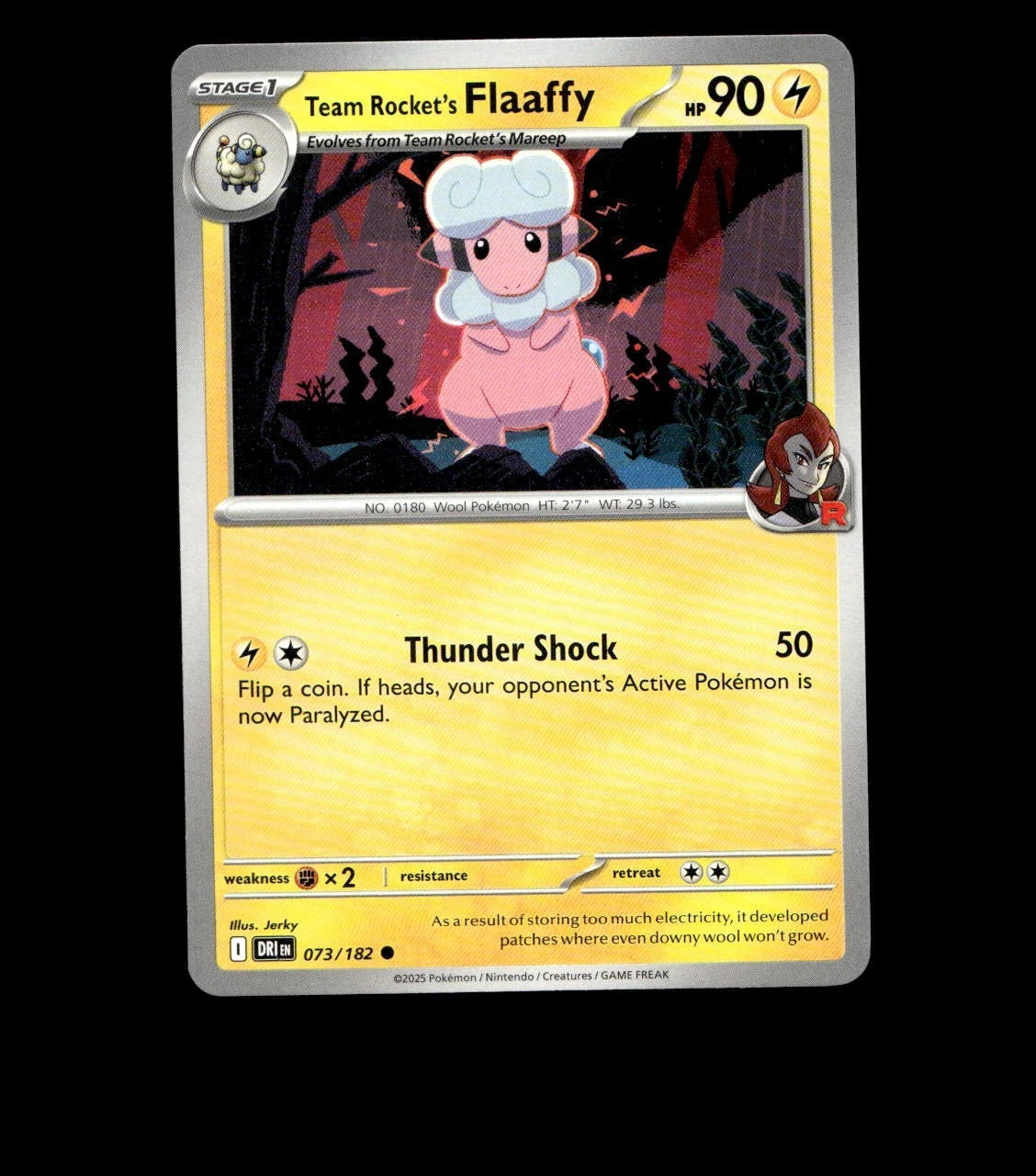 Team Rocket’s Flaaffy – 073/182 – Destined Rivals – Non Holo Near Mint TCG