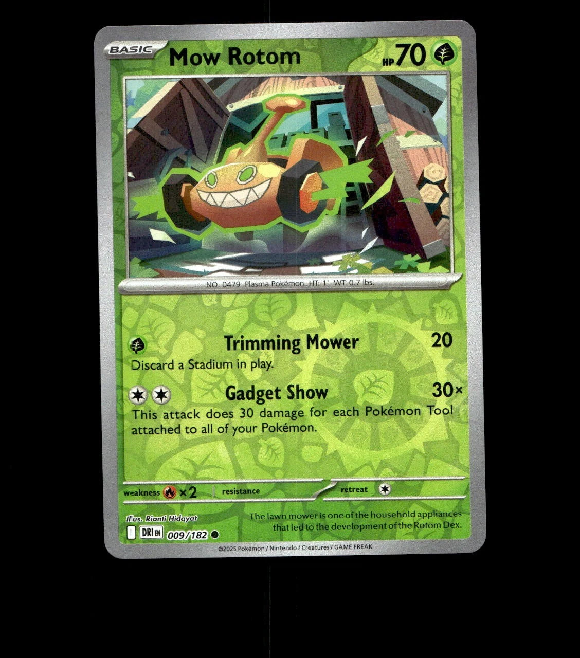 Mow Rotom – 009/182 – Destined Rivals – Reverse Holo Near Mint Pokemon TCG