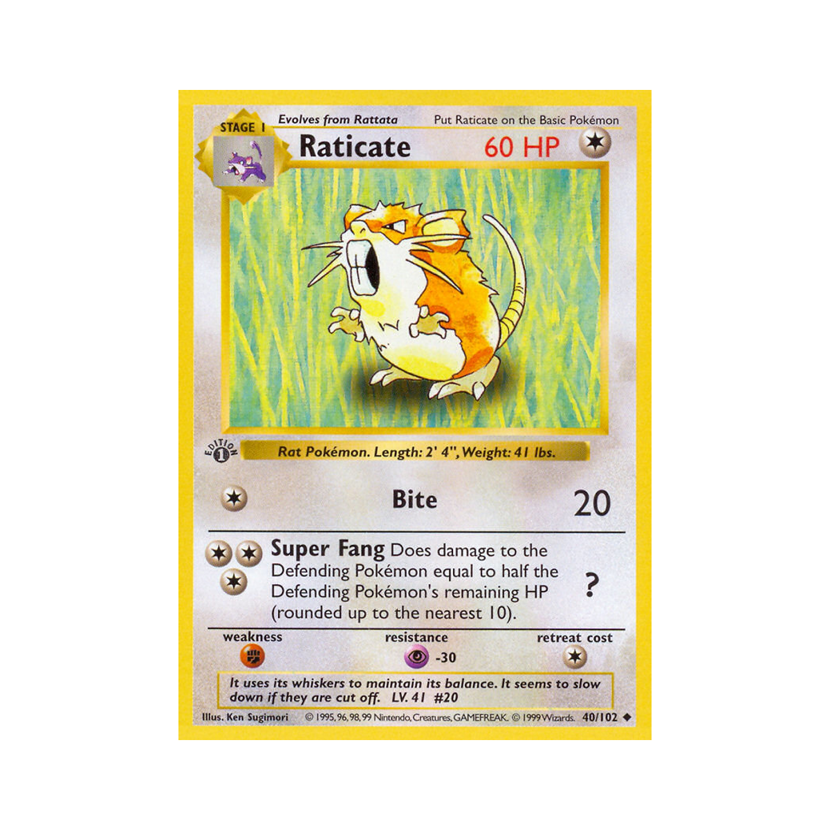 Raticate 40/102 Base
