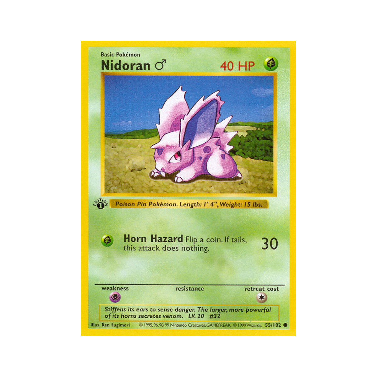 Nidoran ♂ 55/102 Base