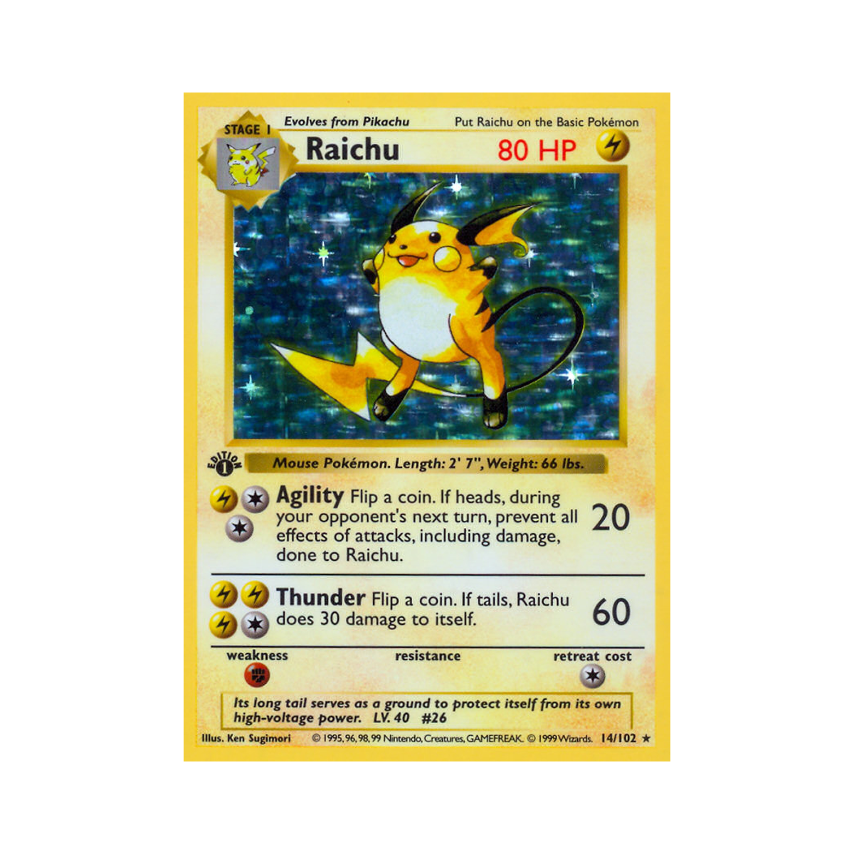 Raichu 14/102 Base