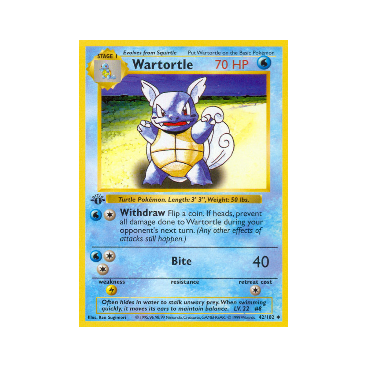 Wartortle 42/102 Base