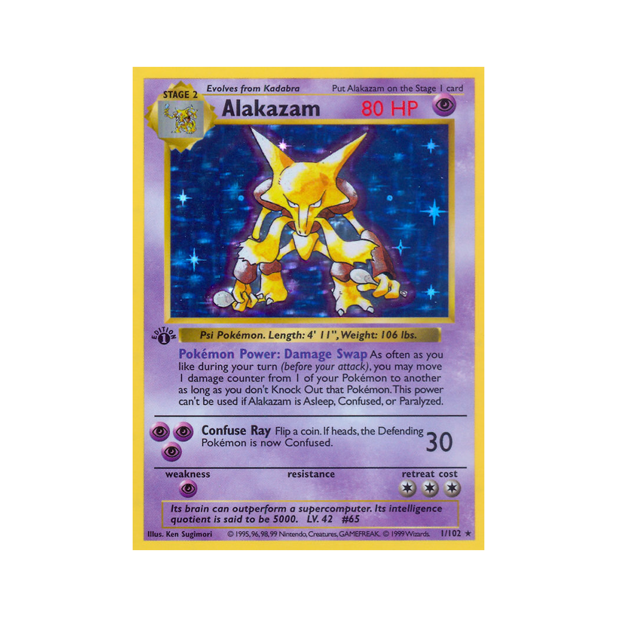 Alakazam 1/102 Base
