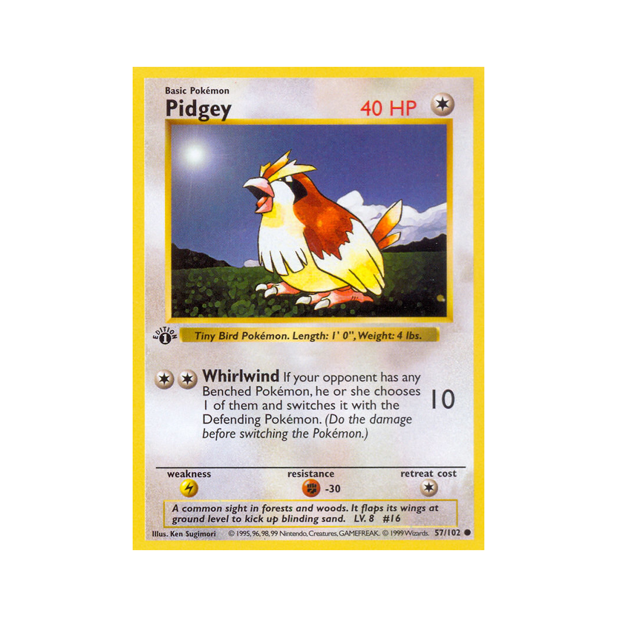 Pidgey 57/102 Base