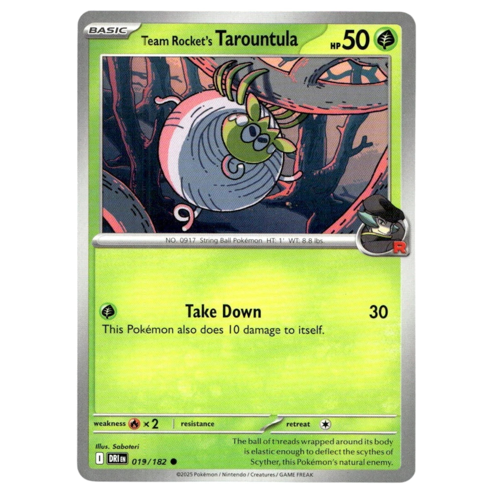 Team Rocket’s Tarountula – 019/182