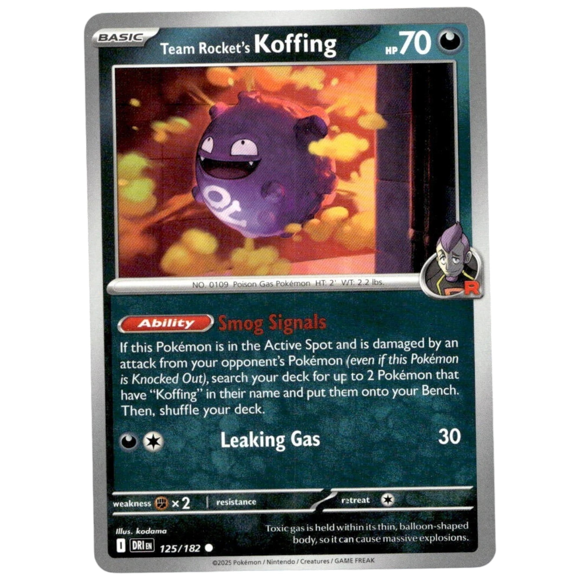 Team Rocket’s Koffing – 125/182