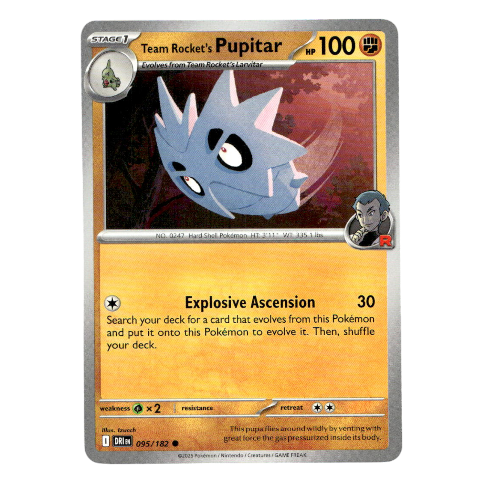 Team Rocket’s Pupitar – 095/182