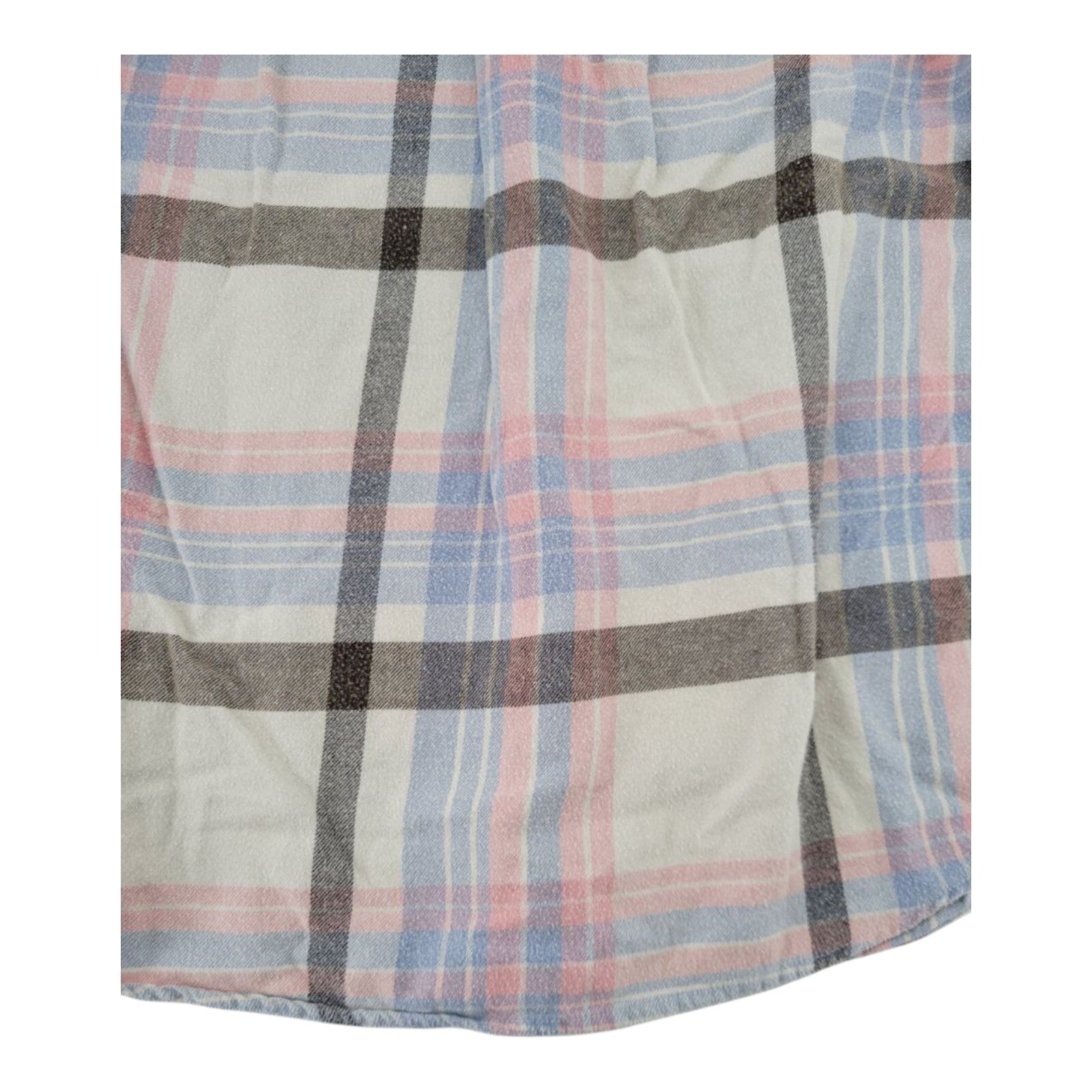 Pacsun Pink Blue Plaid Flannel Shirt Mens Button Up Long Sleeve Size M