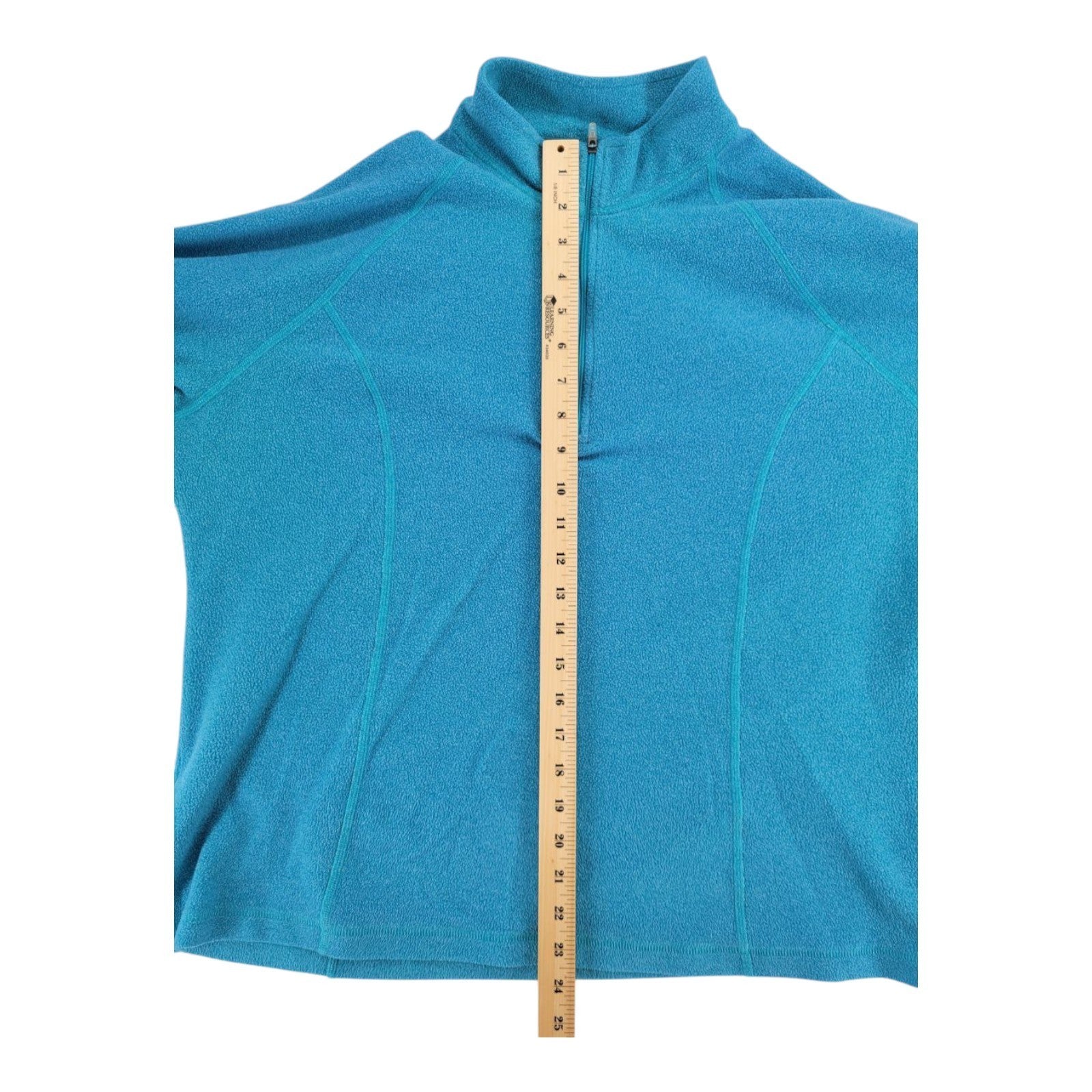 L.L. Bean Women's Blue Fleece Quarter Zip Pullover Jacket Size XL