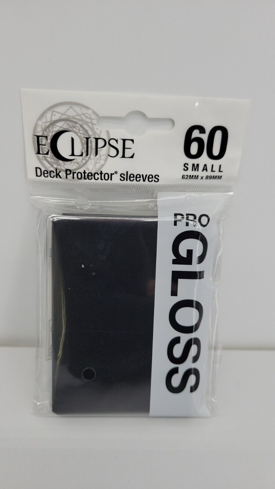 Ultra Pro Eclipse Pro-Gloss Jet Black Small Protector Card Sleeves 60 Count Pack