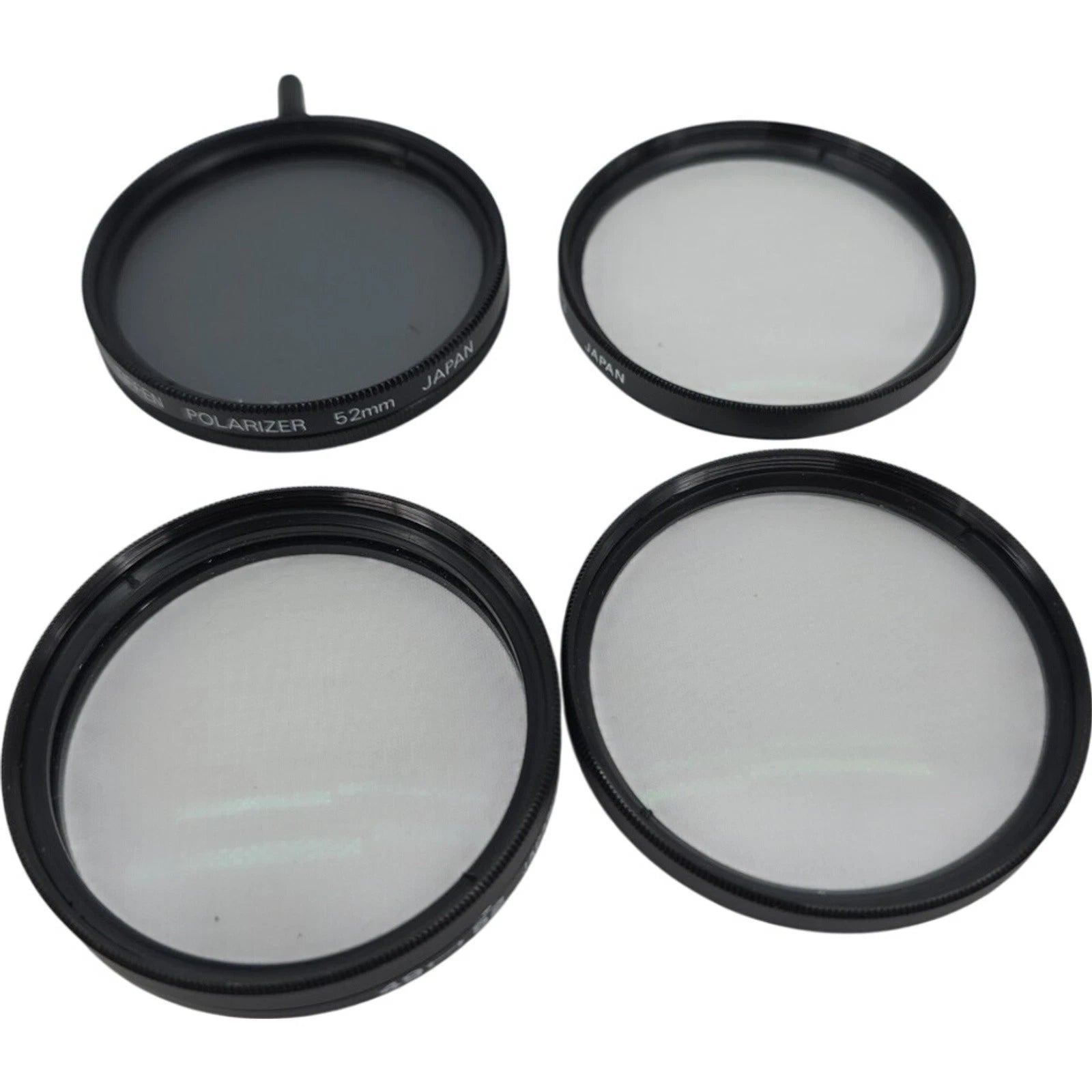 Lot of 4 Hoya HMC +1 +2 +3 52mm Close-Up Filters & Tiffen Polarizer w/ Case