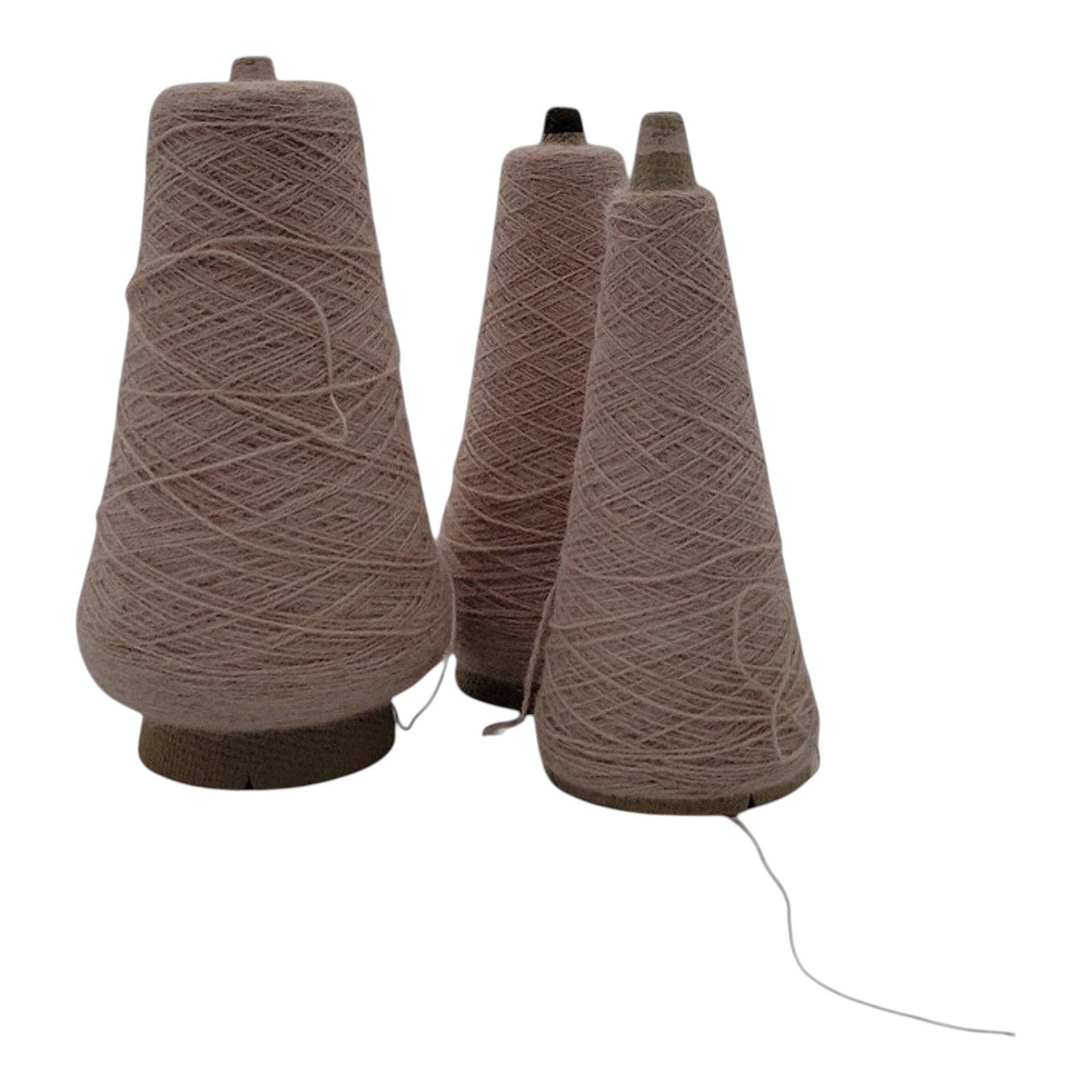 Vintage Tomplon 2/24 Rust Heather O/N Weaving Knitting Cone Yarn Lot of 3