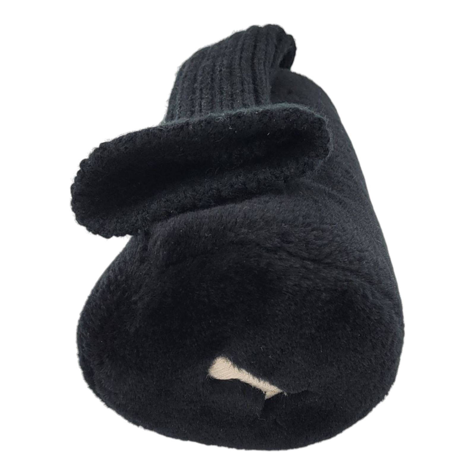 Generic 1 Driver Knitted Black Plush Golf Club Headcover