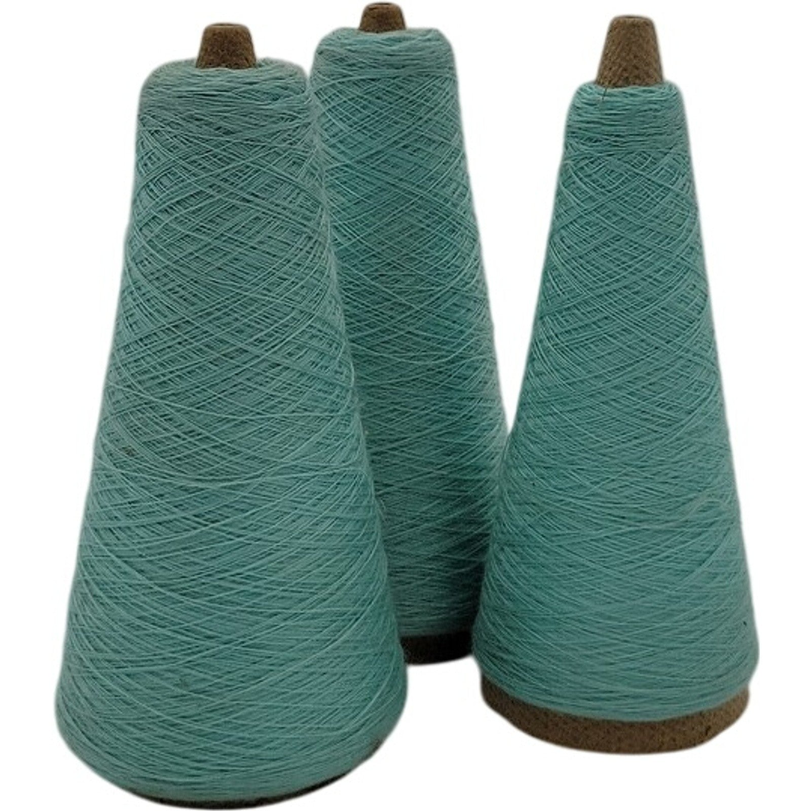 Vintage 1980s Phoenix Dye Works 1/28 LT. Jade 0024731 Yarn Cone Lot of 3