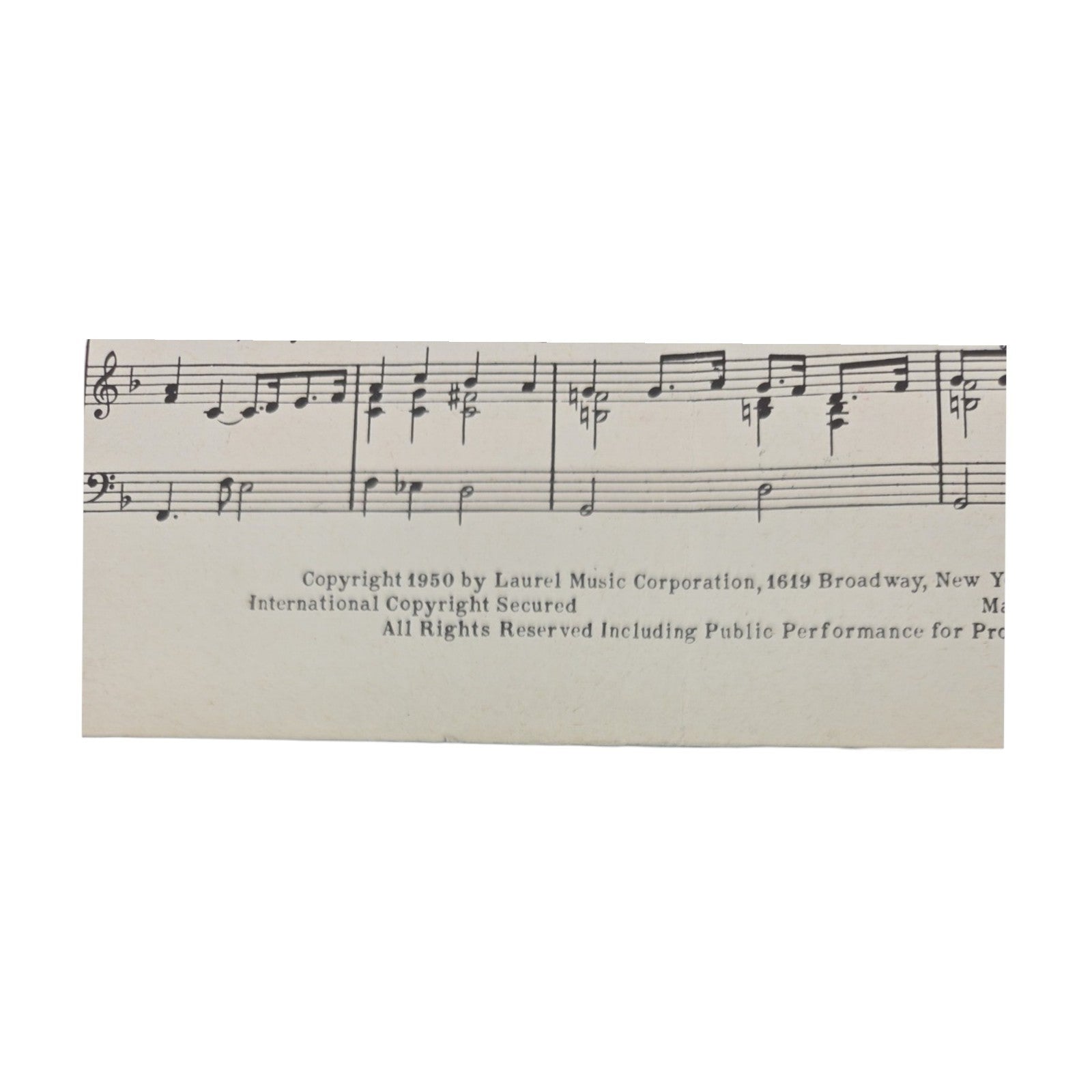 1950 Vintage Sheet Music Dearie The Copa Cabana Show by Bob Hilliard & Dave Mann