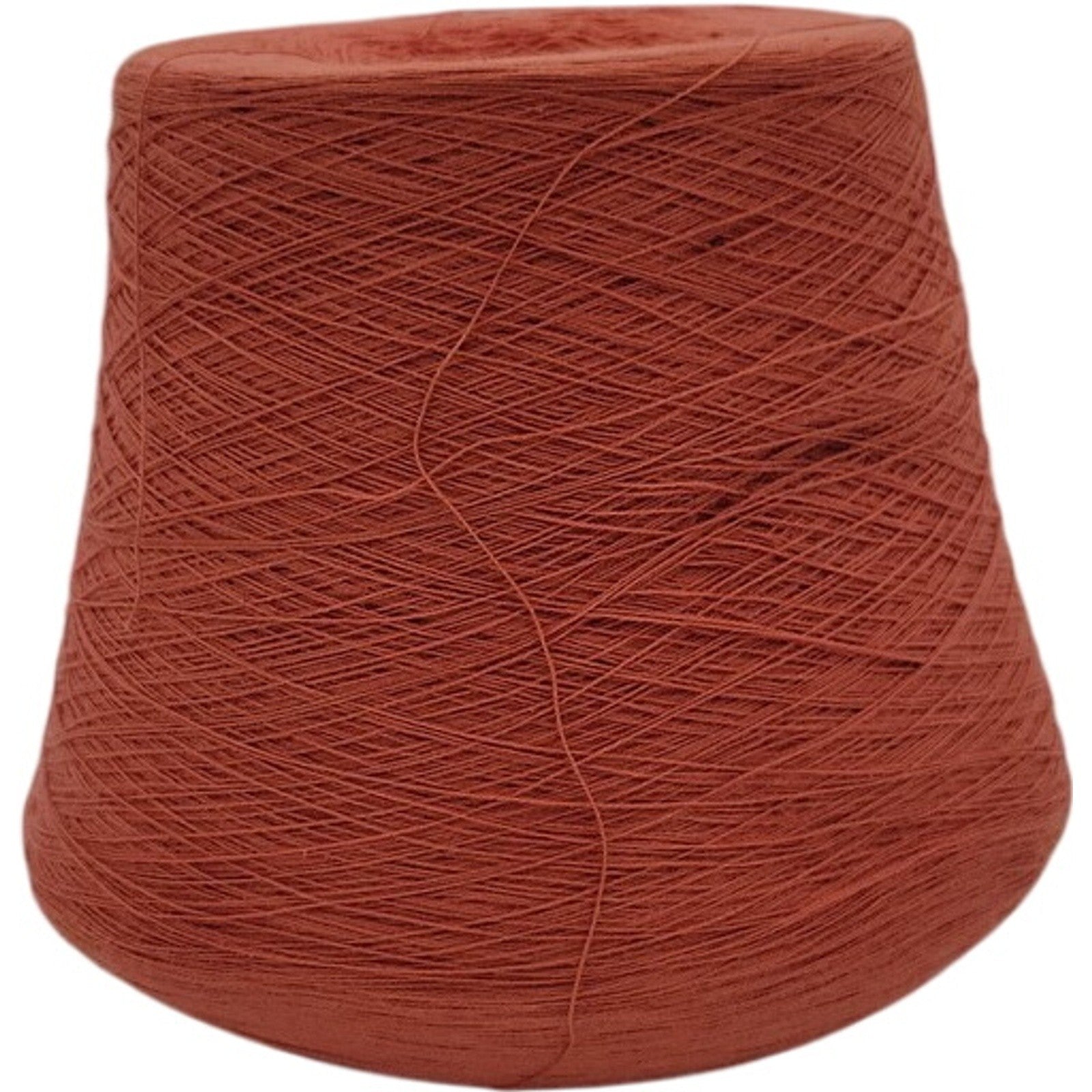 Vintage Spectrum Dyed Yarns 20/2 Karded Cotton Cone Spice Rust Orange Lot 628533