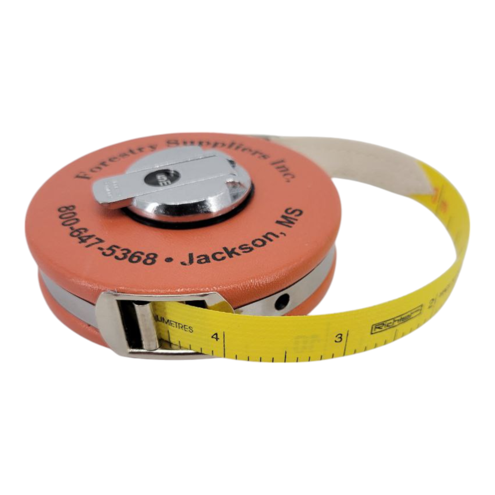 Forestry Suppliers 5m Richter Diameter Tape Measure Orange Case Retractable Hook