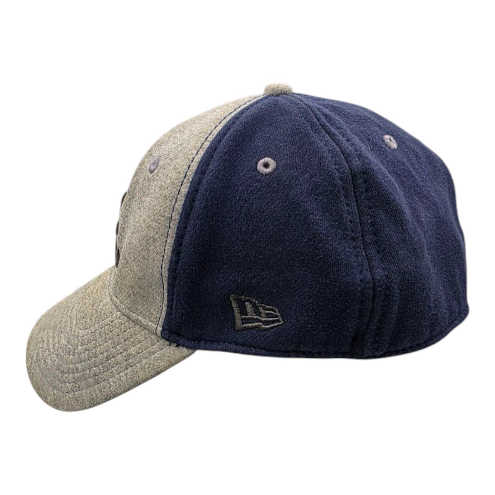 New Era Atlanta Braves MLB A-Flex Fitted Baseball Cap Gray Navy Size M-L