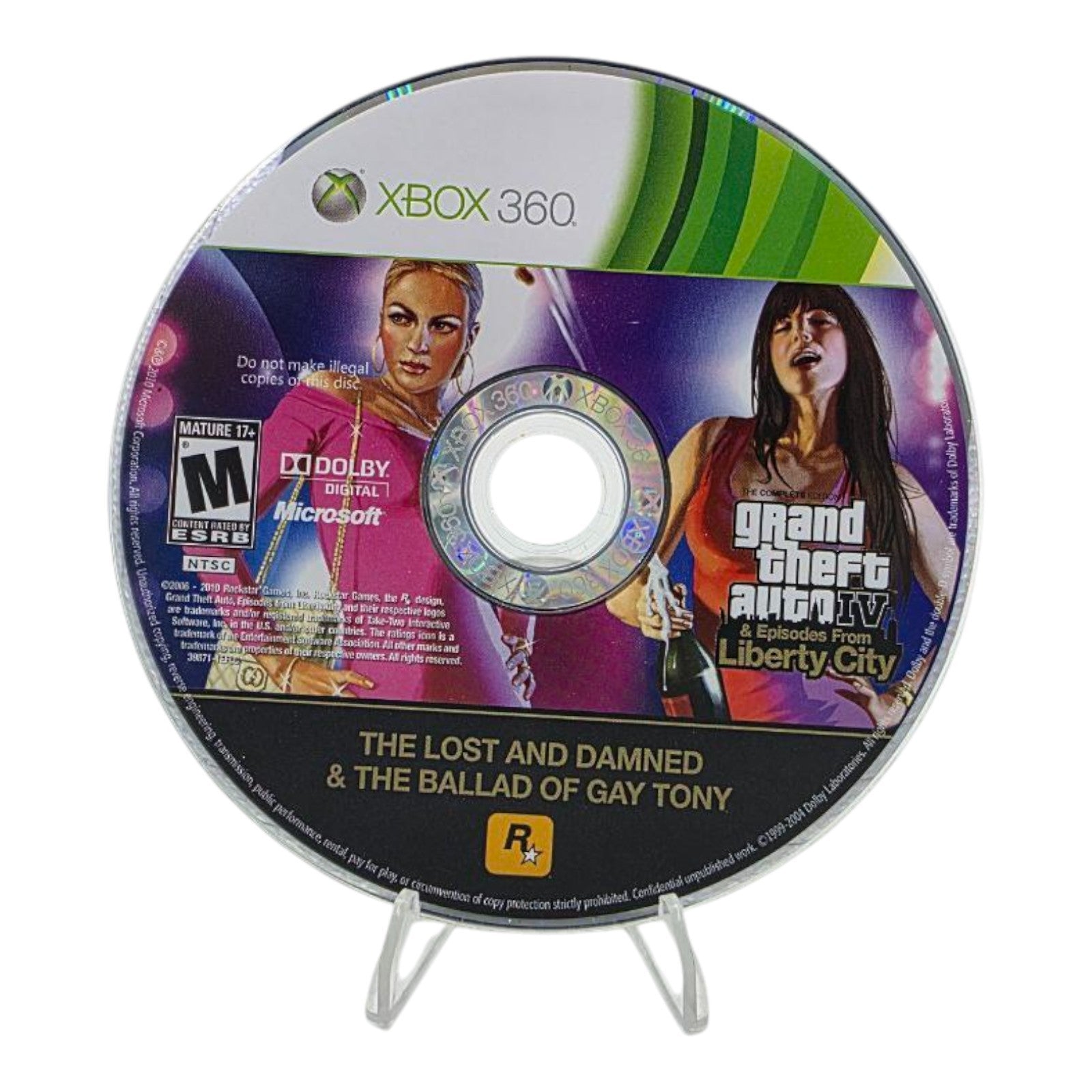 Grand Theft Auto IV Xbox 360 Expansions The Lost and Damned Game Only Tested