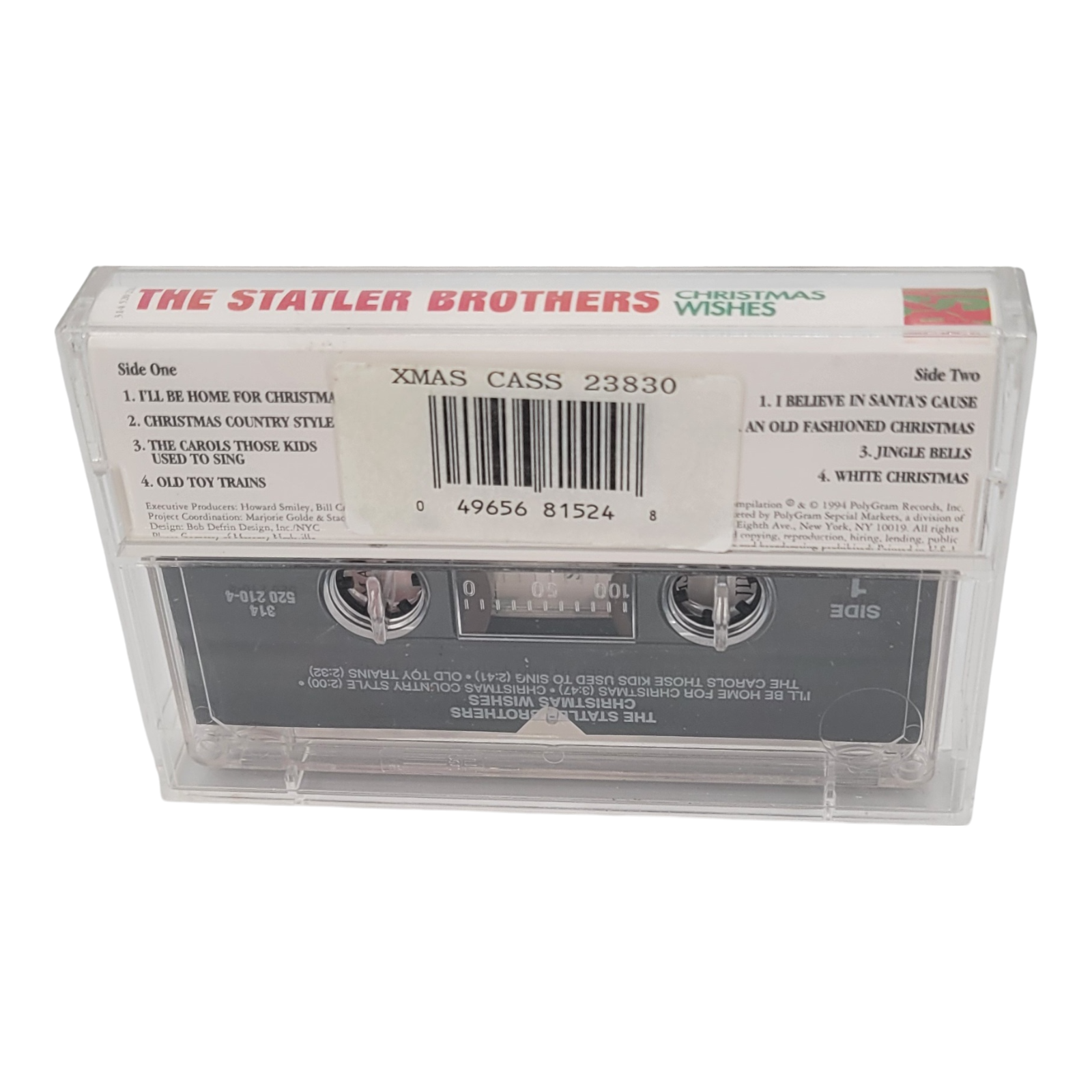 Statler Brothers Christmas Wishes Music Cassette 1994