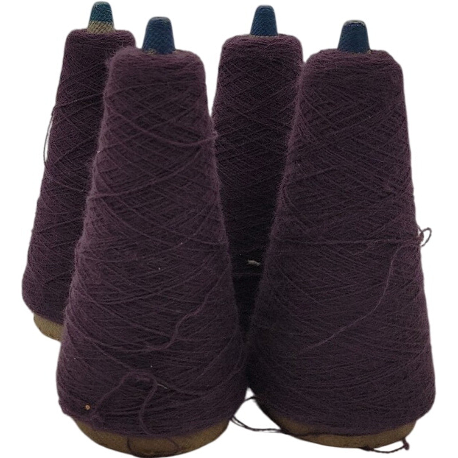 Vintage Phoenix Dye Works Yarn Cone 2/24 Federal Elderberry 508121 Lot of 4