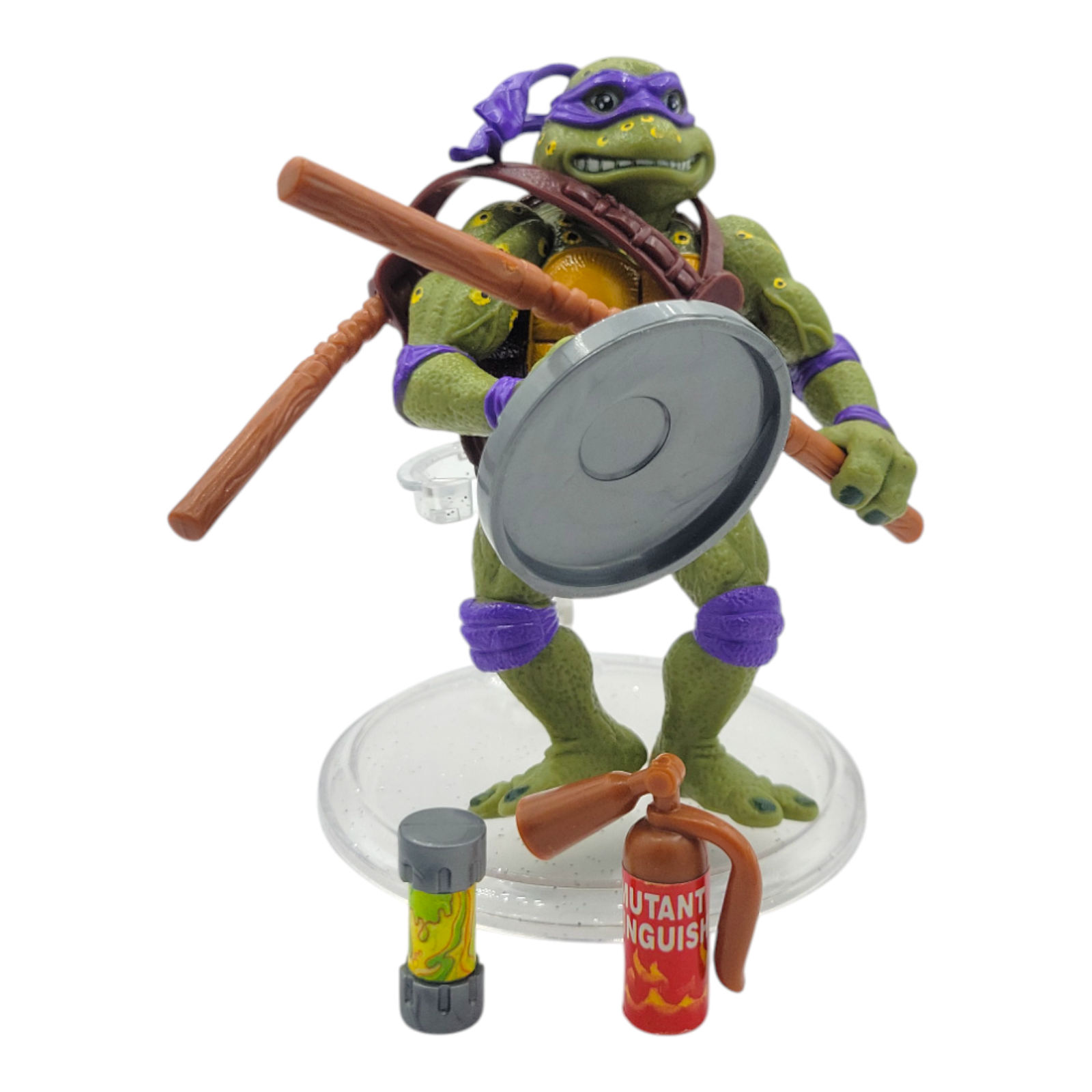 1992 Playmates Toys TMNT Movie Star Donatello Action Figure with Weapons