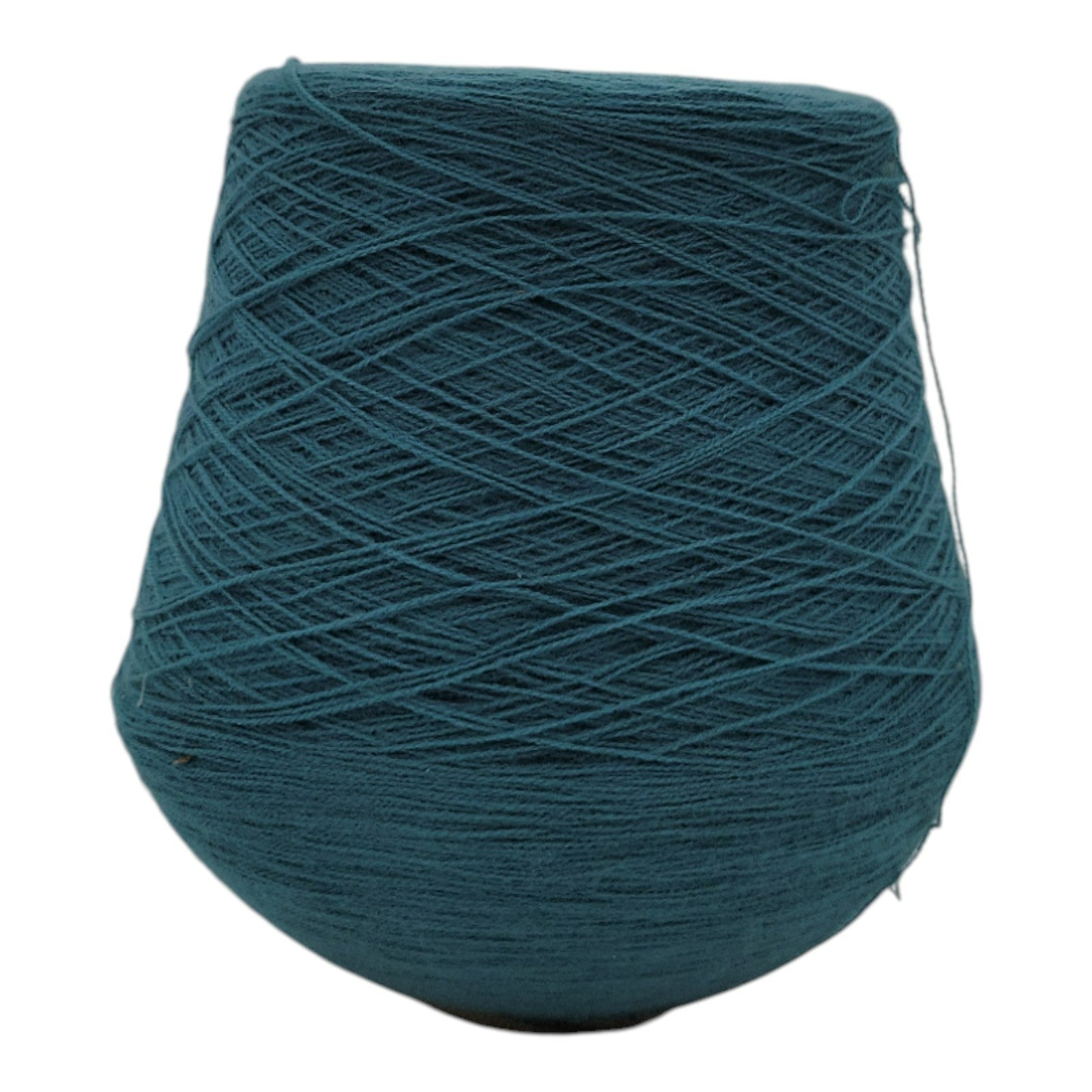 Vintage 1980s Phoenix Dye Works Acrylic Yarn Cone Green 2/24