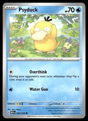 Pokemon 2023 Scarlet & Violet 151 Psyduck Common #54 Near Mint Card