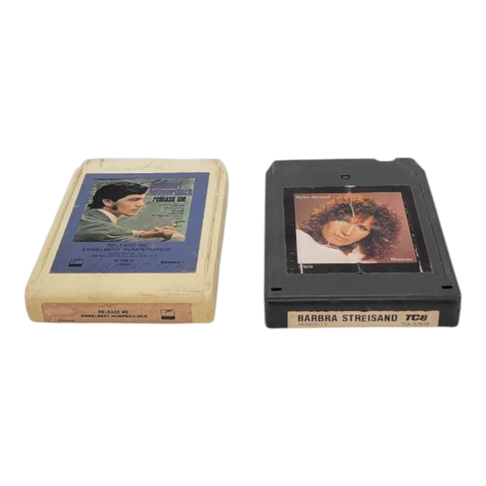 Engelbert Humperdinck Release Me & Barbra Streisand Memories 8-Track Tapes