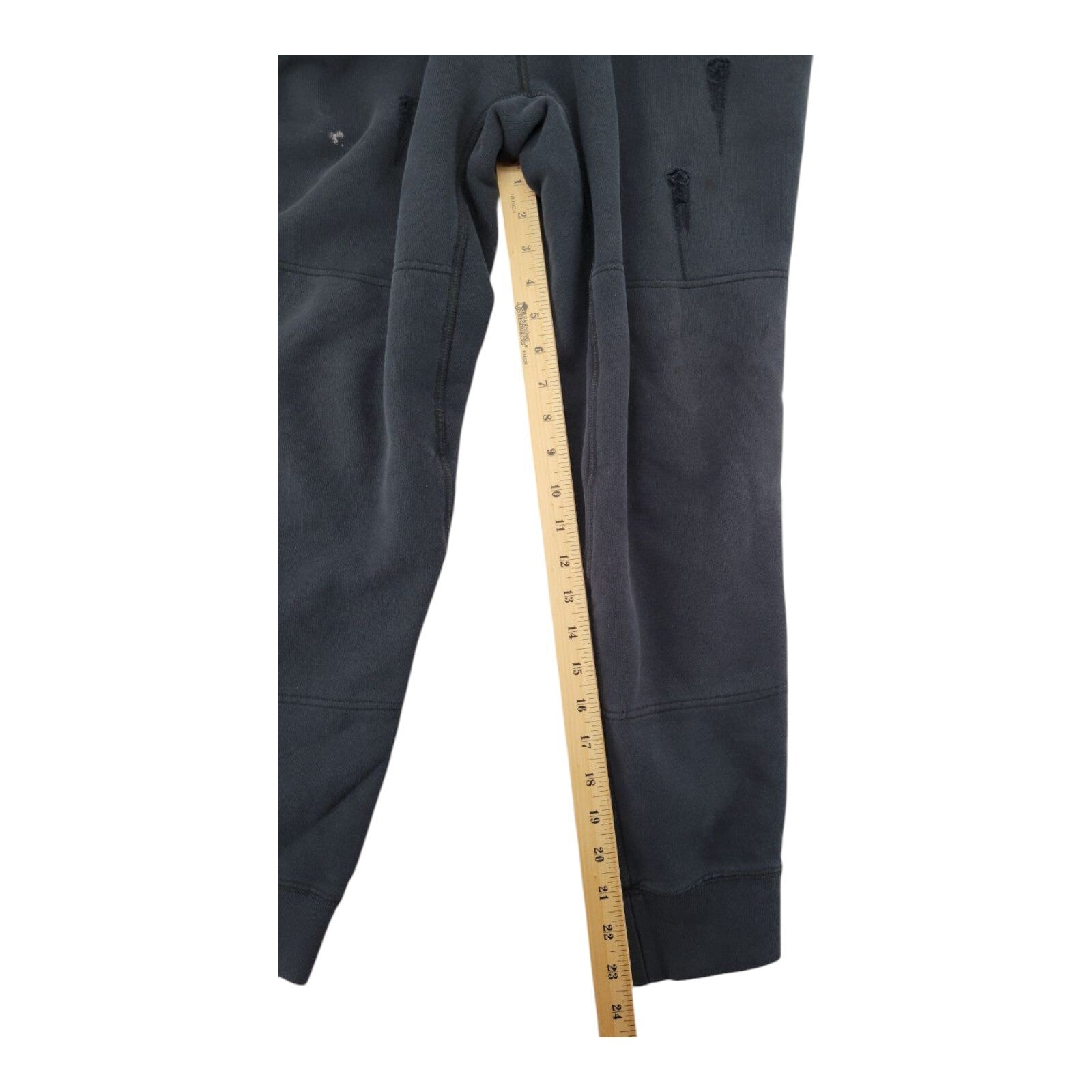 Nike SB Mens Fleece Joggers Black Skateboarding Pants Size 32x23.5