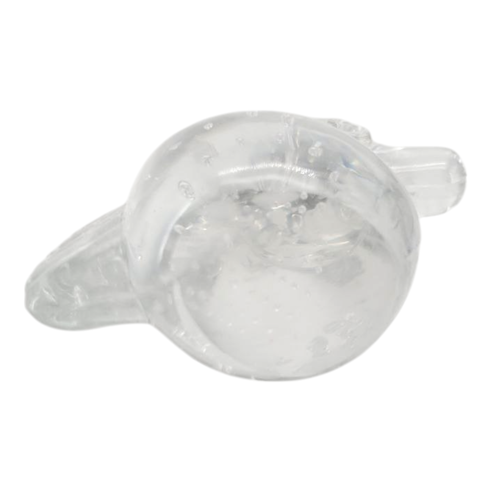 Vintage Clear Art Glass Unicorn Figurine Paper Weight Controlled Bubbles