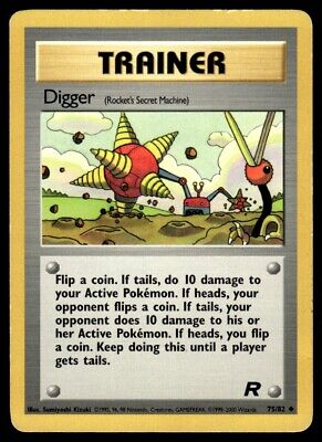 Pokemon TCG Team Rocket Digger 2000 Uncommon #75 Lightly Played Card