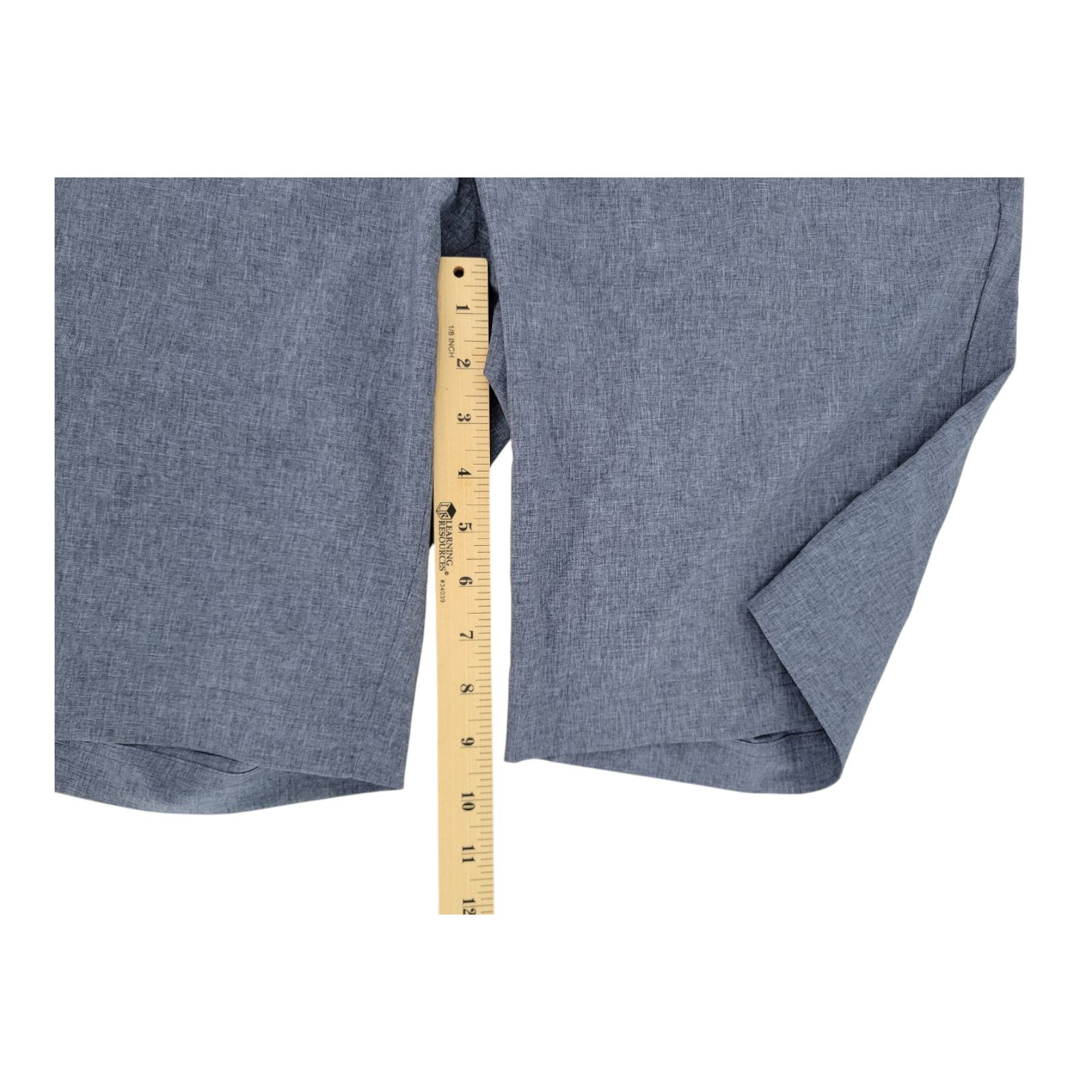 Ben Hogan Men's Blue Golf Shorts Size 36 Flat Front Stretch Polyester Blend