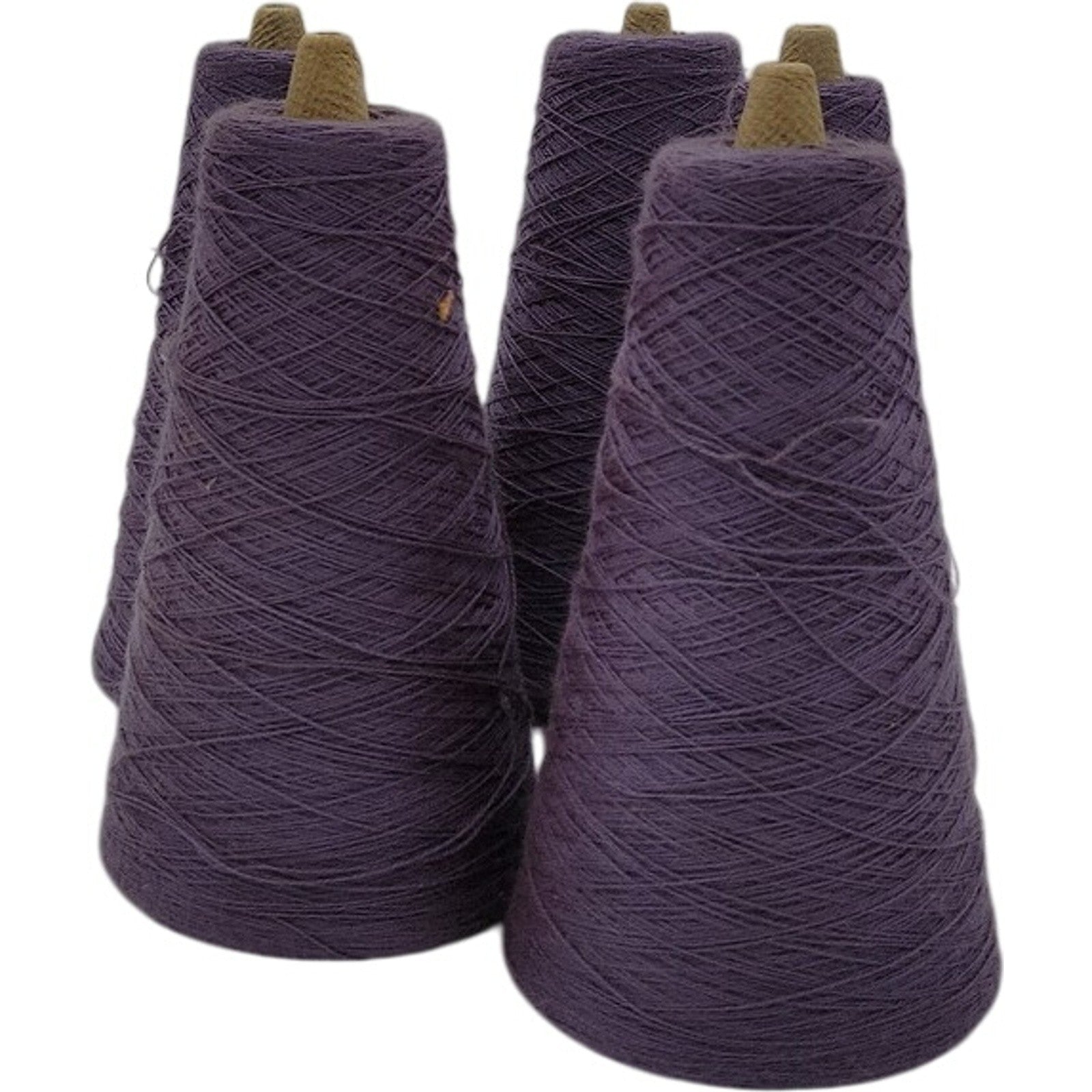 Vintage Dixie Yarns 2/24 Brt. Acrilan 02806 Cone Yarn Lavander 76279 Lot of 5
