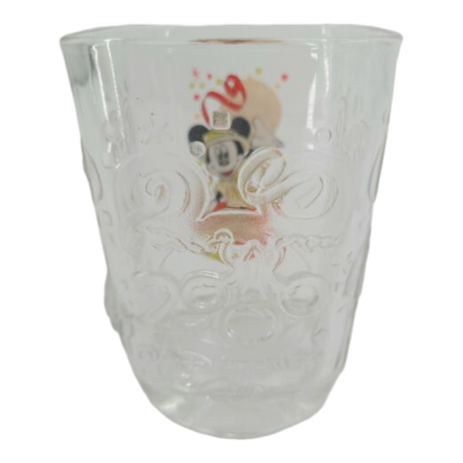 Walt Disney World Commerative 2000 Mickey Mouse Wizard Epcot Center Square Glass